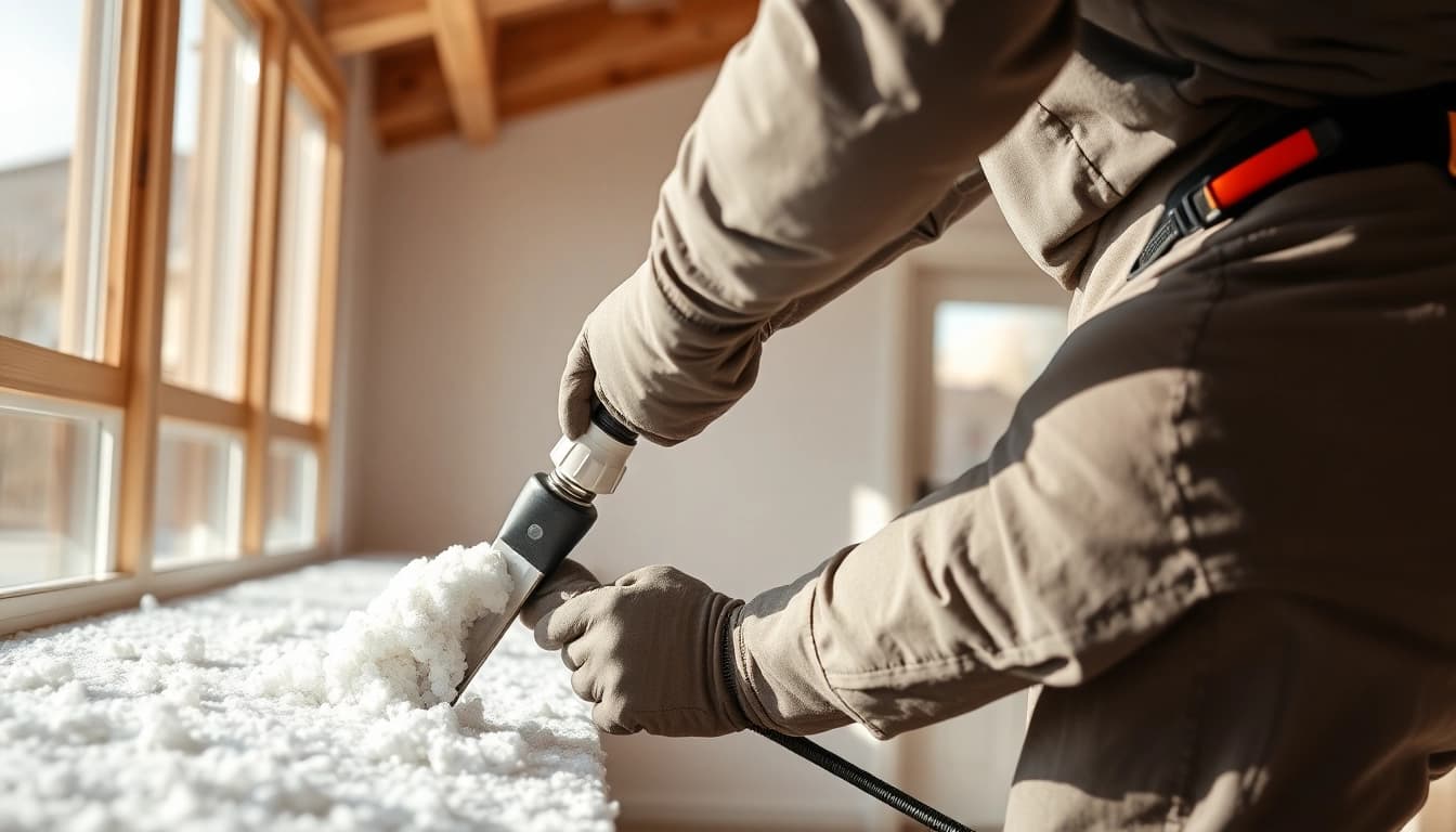Demonstrating non destructive spray foam removal technique to ensure safe extraction.