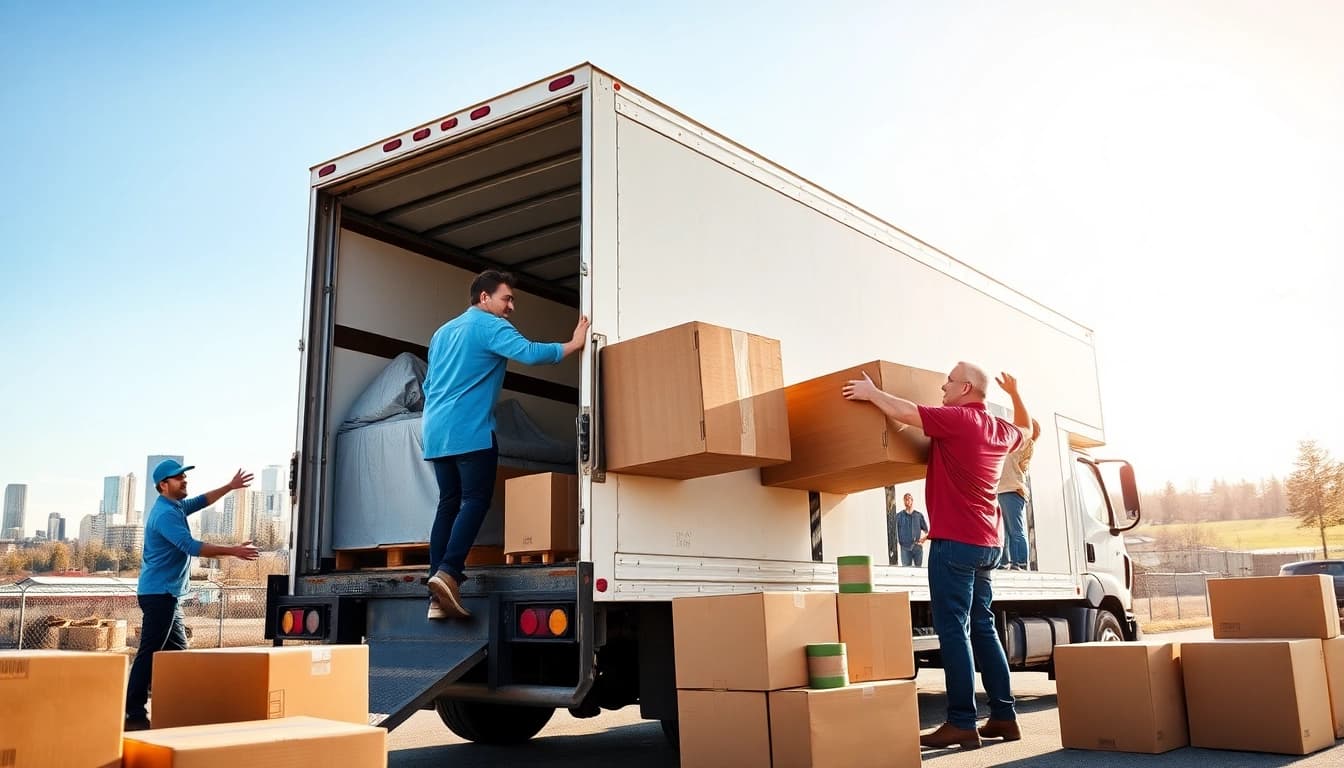 Efficient long distance movers Calgary packing for a family relocation.