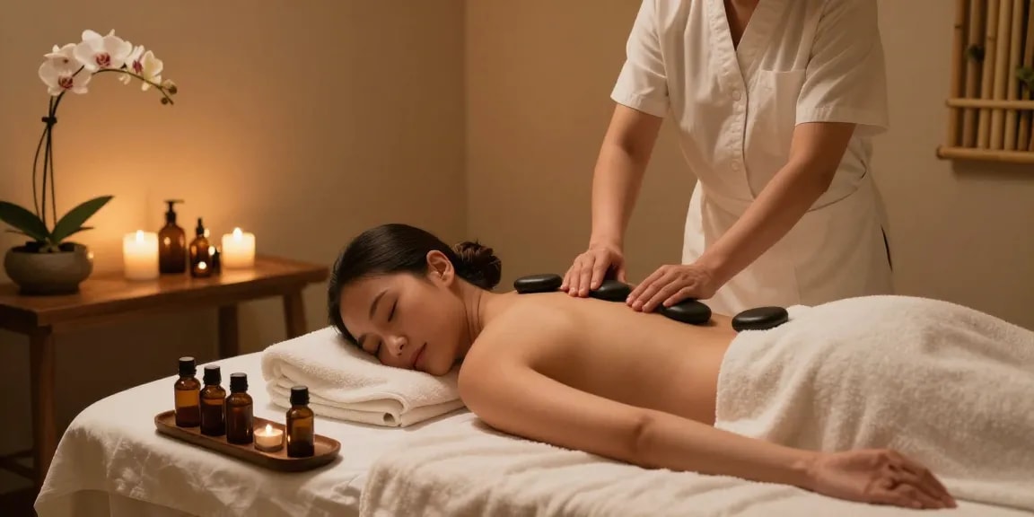 Alo8 luxurious spa treatment, featuring advanced massage therapy for relaxation and rejuvenation.