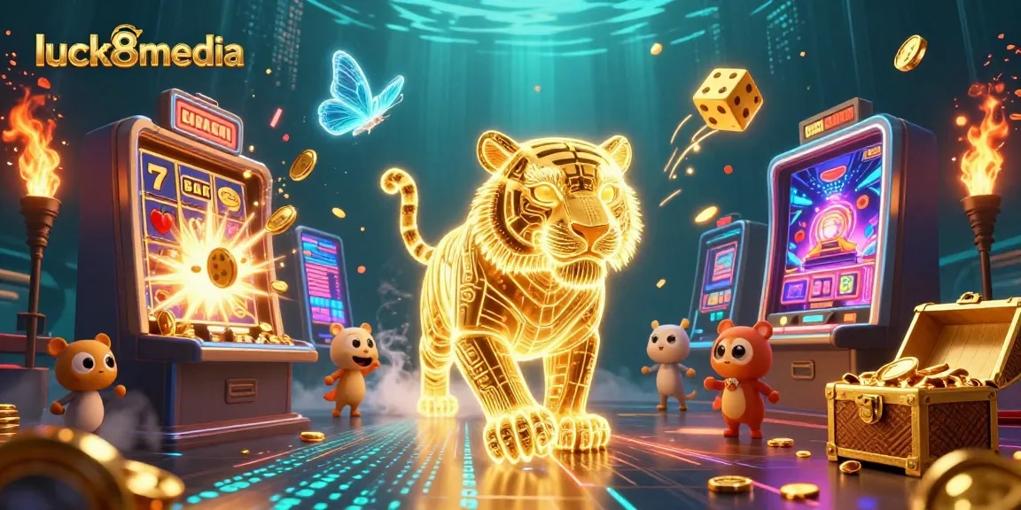 Engage in thrilling gameplay at luck8media with golden tiger in an energetic digital casino