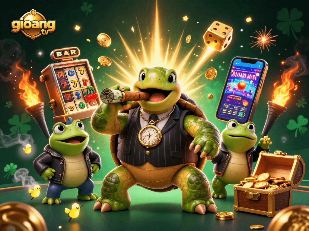 Boost your gaming experience with giovang tv featuring a vibrant illustration of charming characters and exciting casino elements.