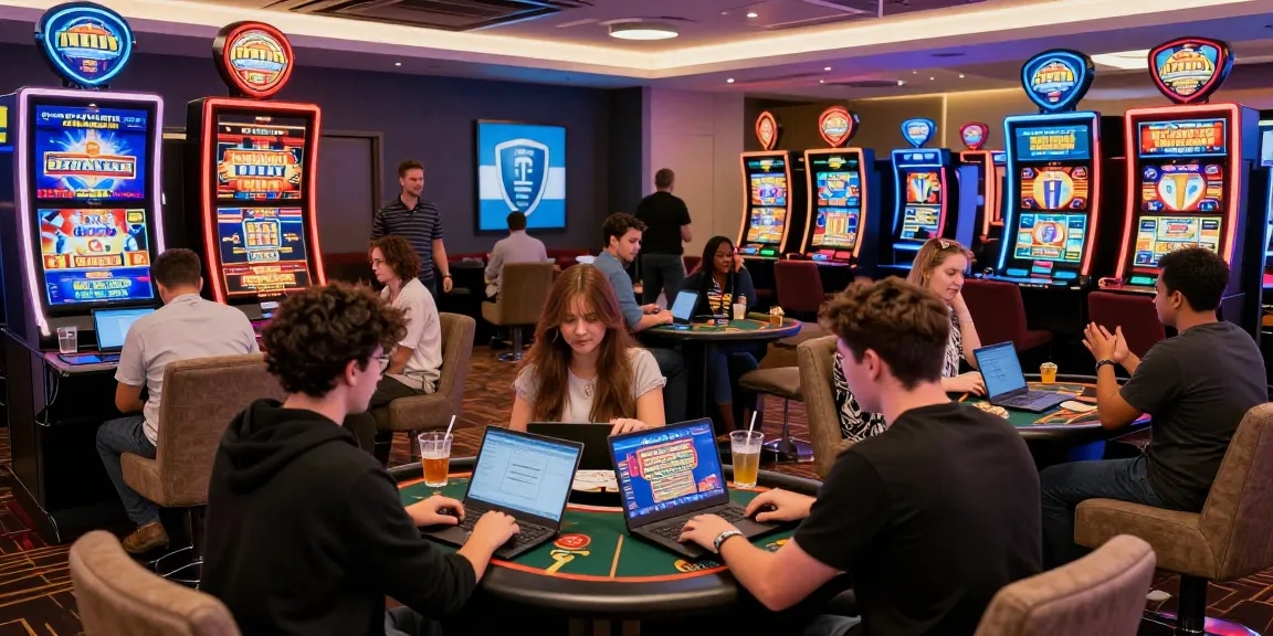 Players exploring exciting games at non UK casinos available through https://rcnhca.org.uk, showcasing vibrant activities and social interaction.