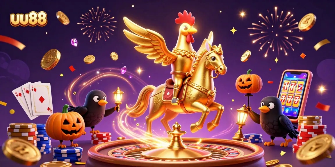 Experience thrilling gameplay at uu88 with a vibrant 3D casino scene featuring dynamic characters and stunning effects.
