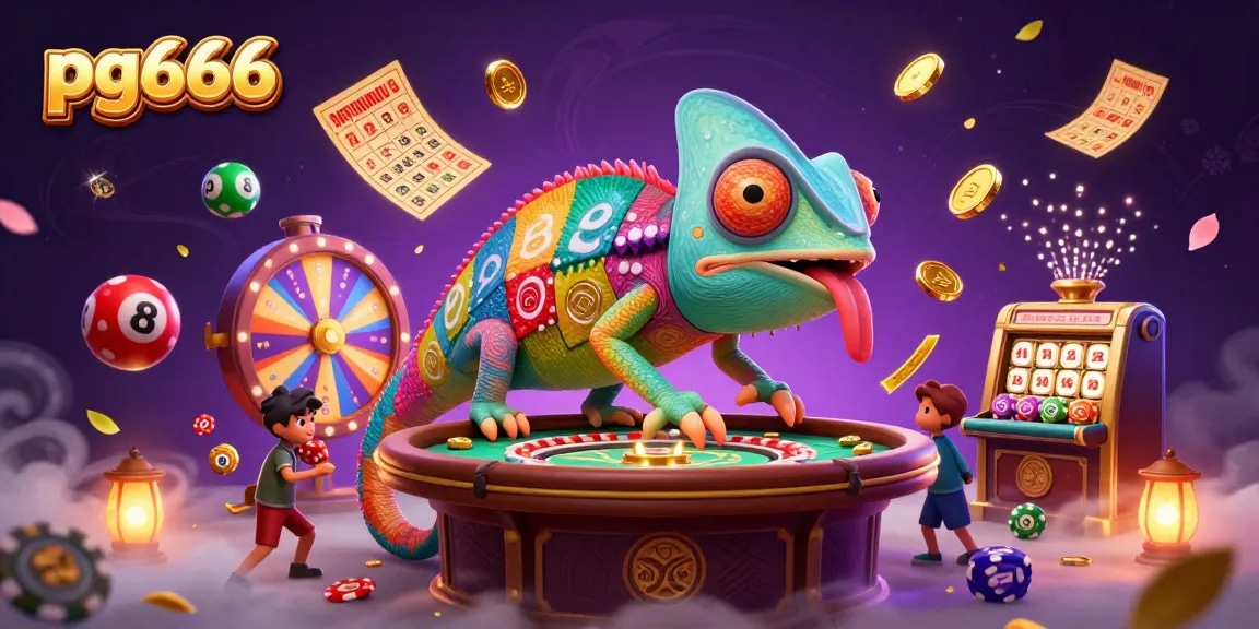 Experience thrilling gameplay at pg666 with a vibrant scene showing casino elements and dynamic characters.