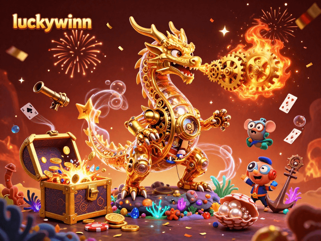 Win big at luckywinn with our immersive 3D casino scene featuring dynamic game elements.