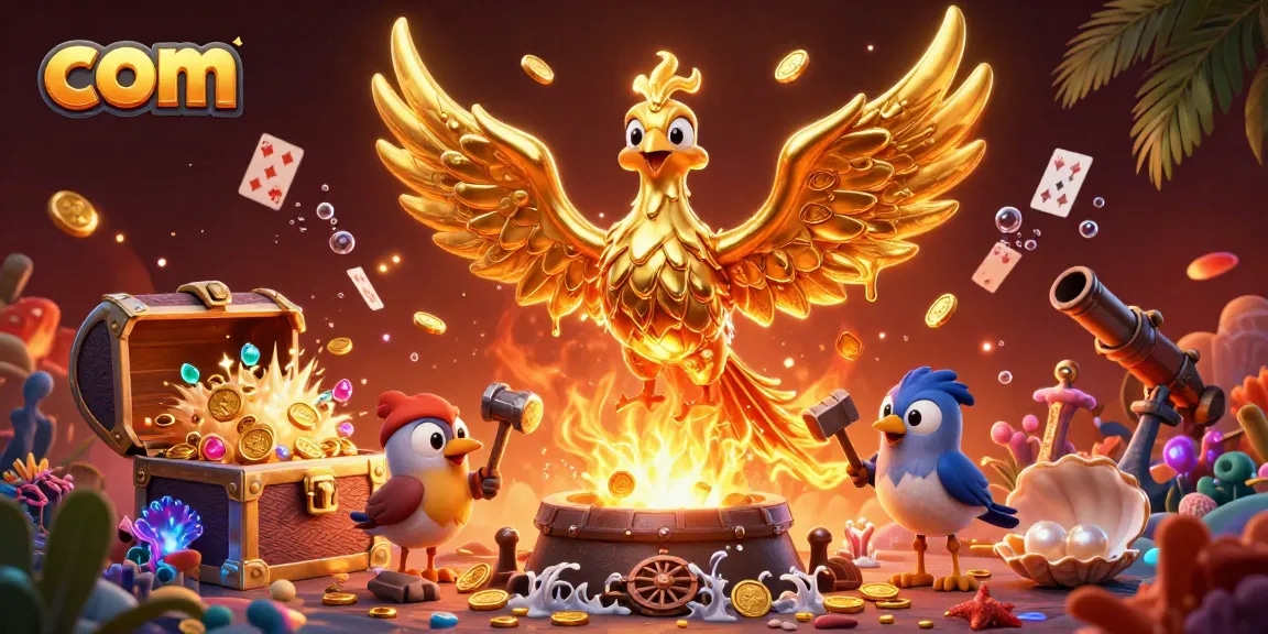 Experience the thrill of casino gaming at com with a golden phoenix and underwater treasures!