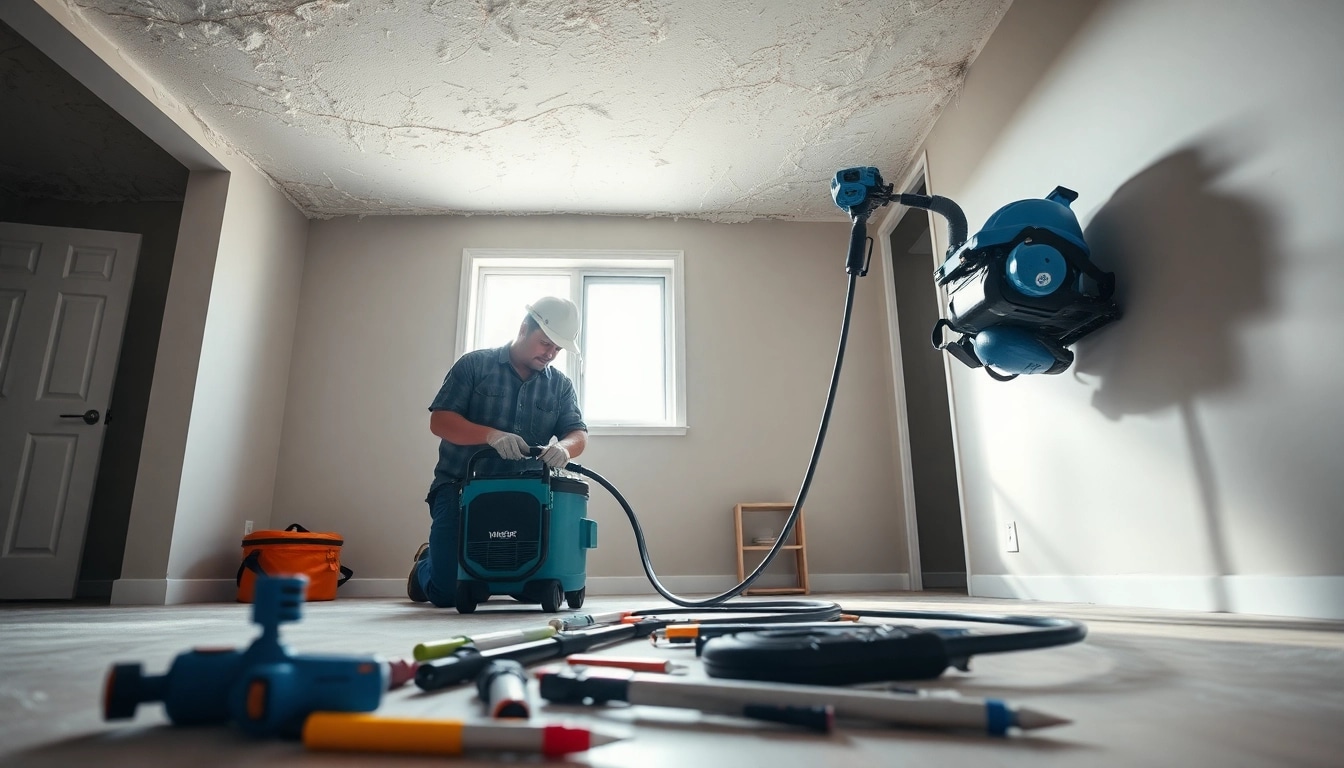 Expert conducting spray foam removal London in a clean, professional environment
