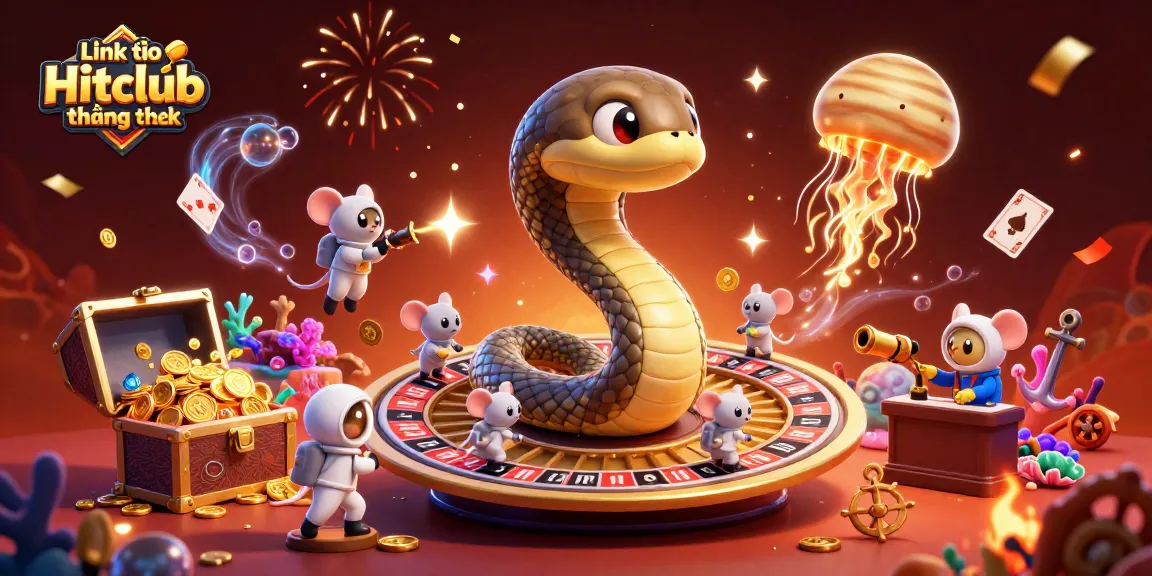 Experience the excitement of Link vào Hitclub không chặn with astronaut mice betting on Saturn's rings.