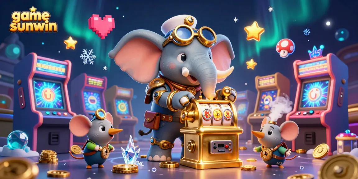Play and win big with game sunwin in this exciting 3D casino-themed scene