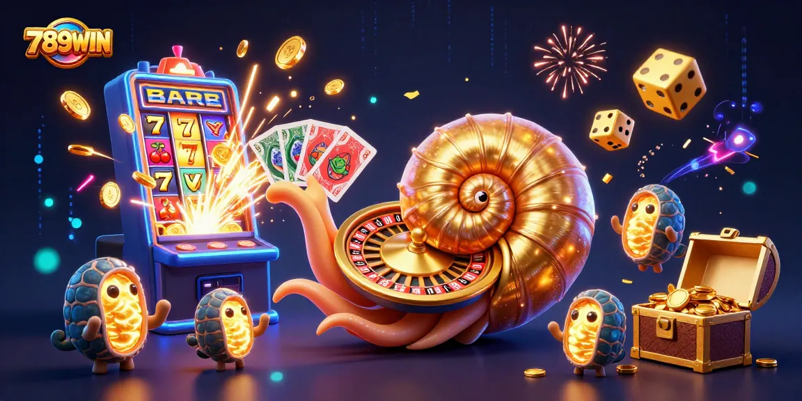 Experience big wins with 789WIN in a vibrant casino scene featuring thrilling slot machines and colorful game action.