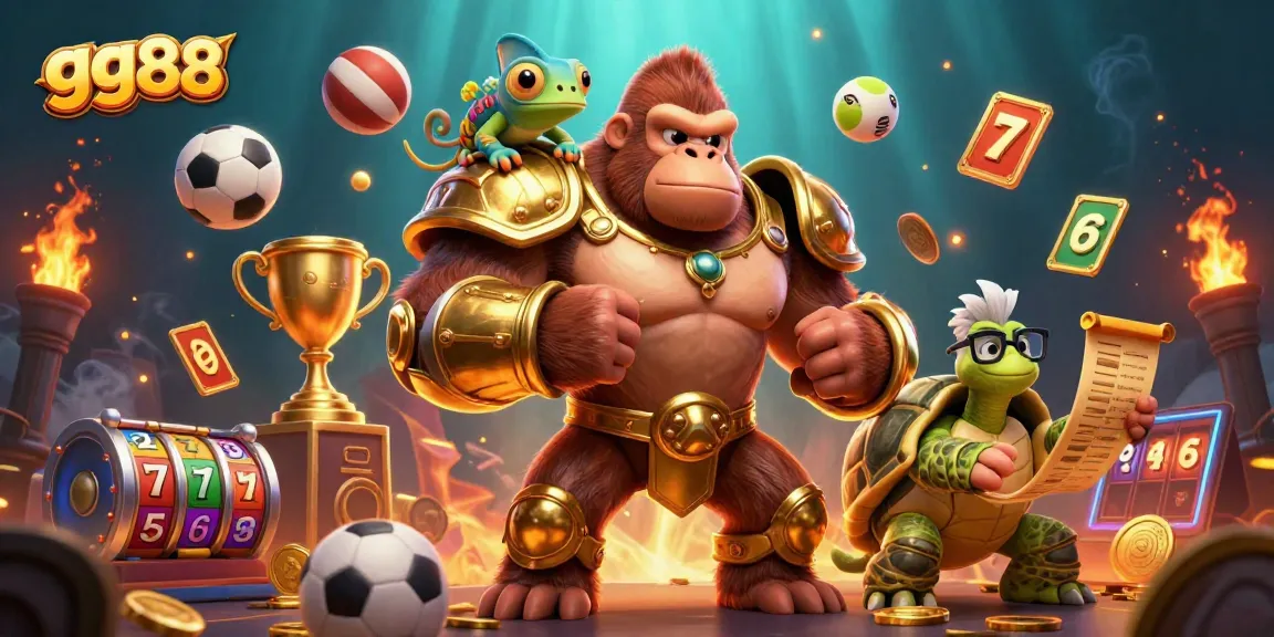 Experience thrilling wins with gg88 gaming characters in a dynamic casino scene.