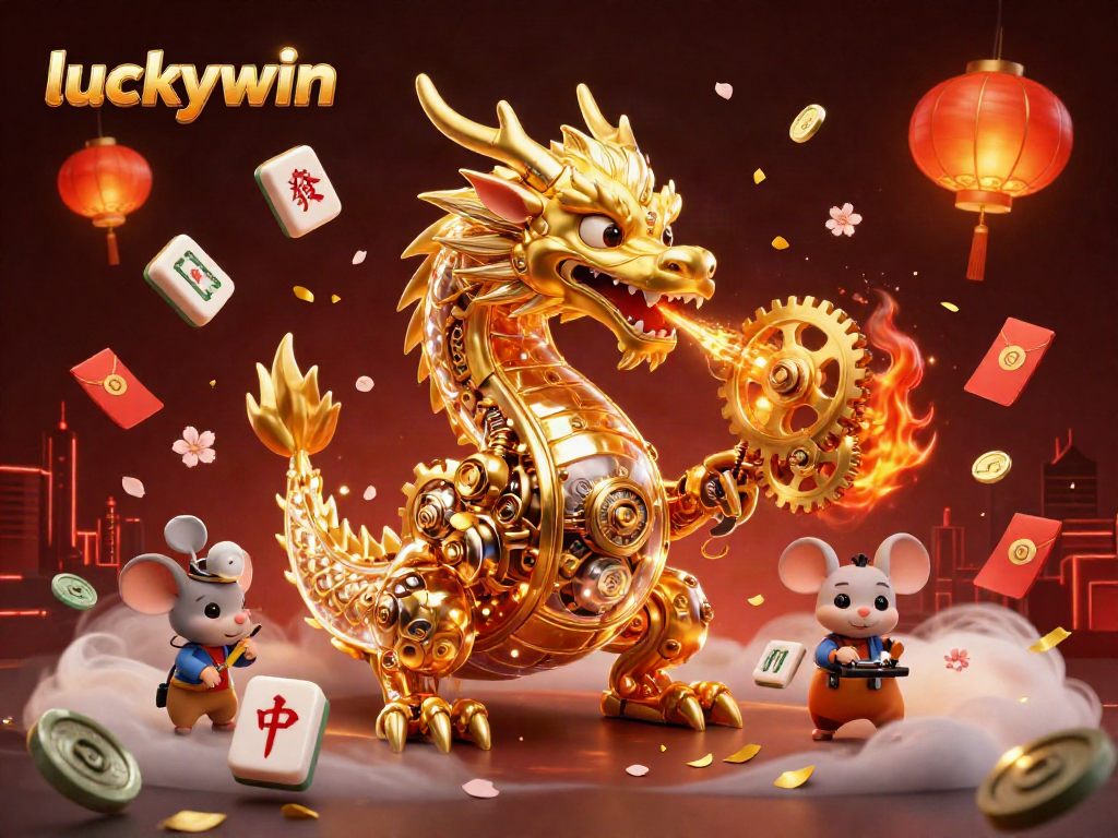 Experience exciting wins with luckywin in this vibrant casino-themed illustration.