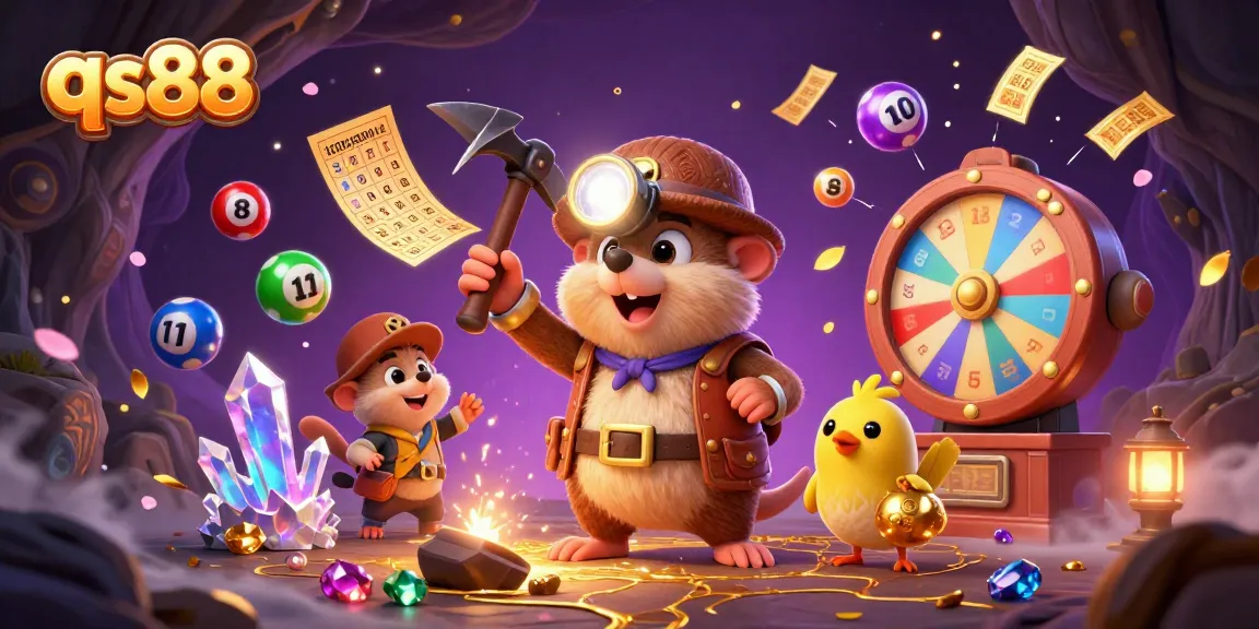 qs88 players experience vibrant casino excitement with colorful lottery elements and treasures