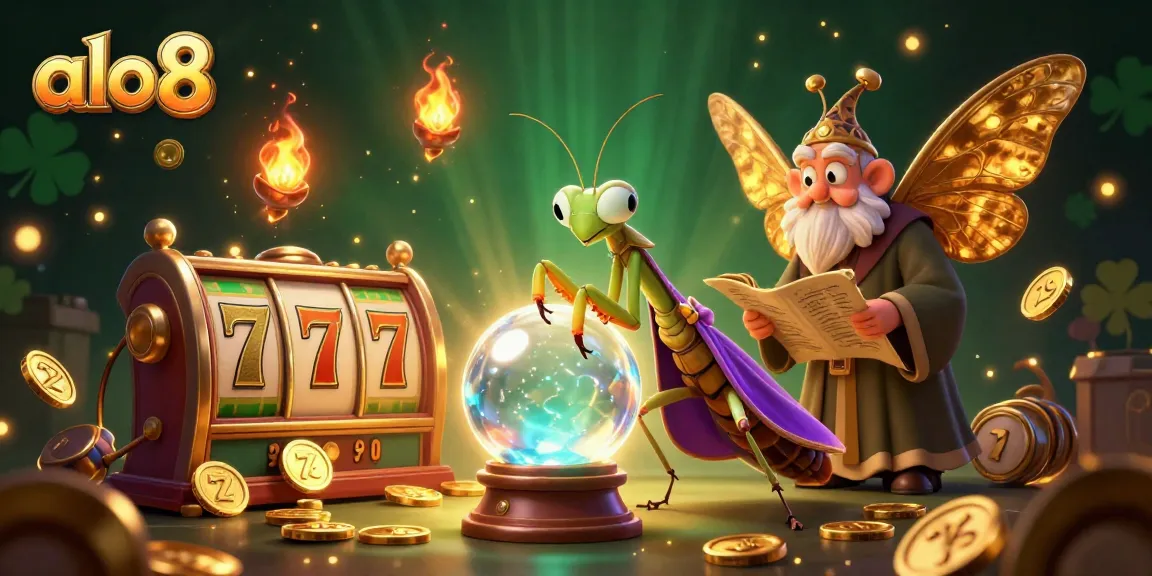 Experience thrilling gaming at alo8 with vibrant casino characters and dynamic slot elements.