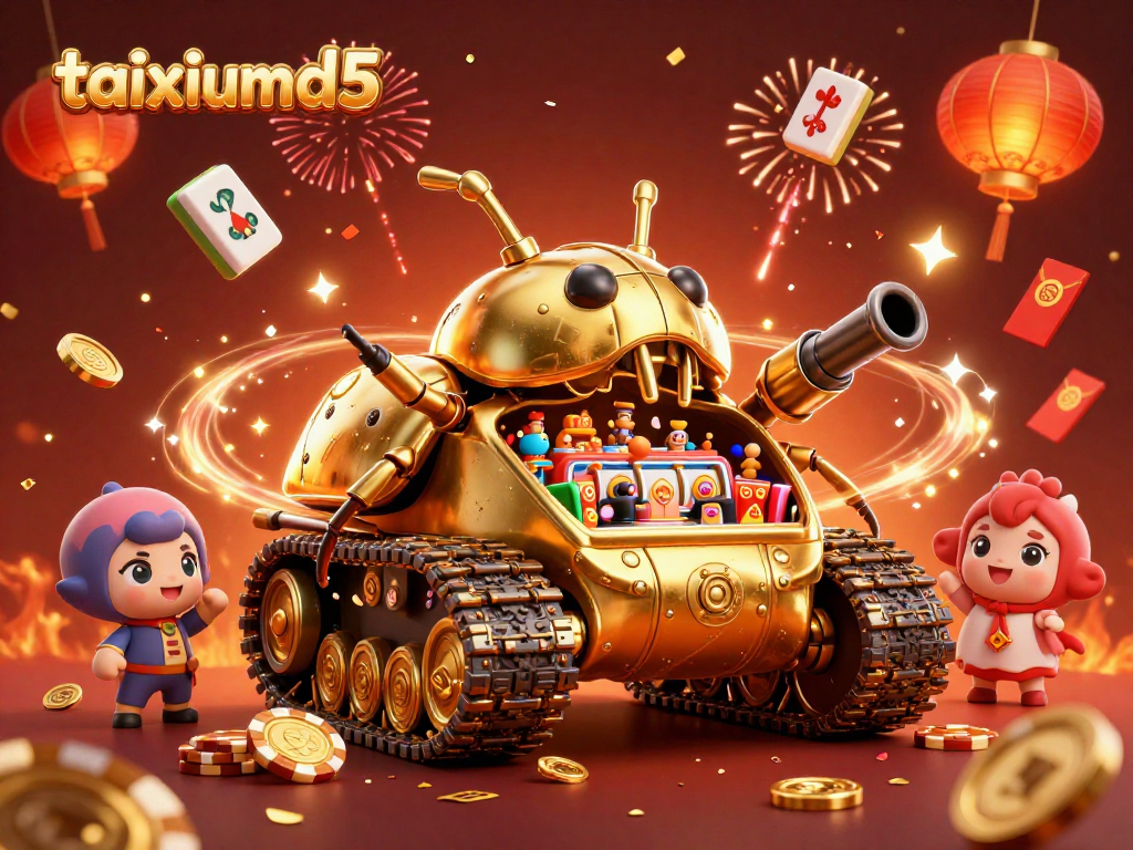 Experience the excitement of taixiumd5 in a vibrant casino atmosphere with festive elements.