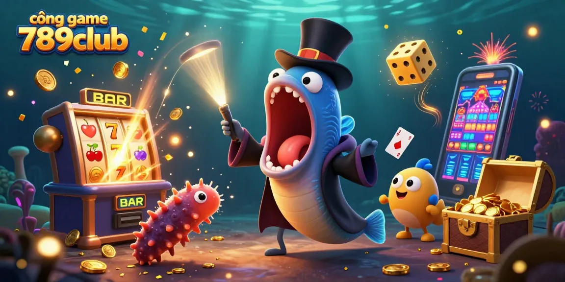 Engage with the thrilling cổng game 789club featuring vibrant characters and jackpot excitement in a magical underwater scene.