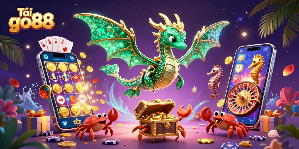 Experience the excitement with Tải go88 featuring a vibrant underwater casino adventure.