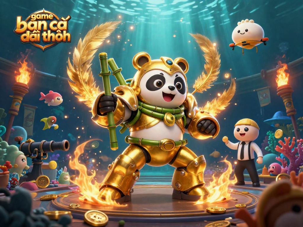Engage in the game bắn cá đổi thưởng with vibrant underwater scenes and dynamic characters.