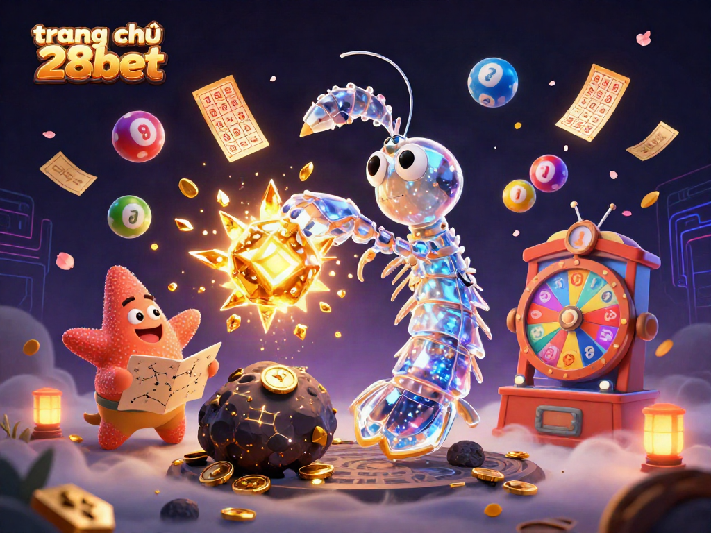 Engage in gaming excitement at trang chủ 28bet, featuring a galactic samurai amidst betting elements.