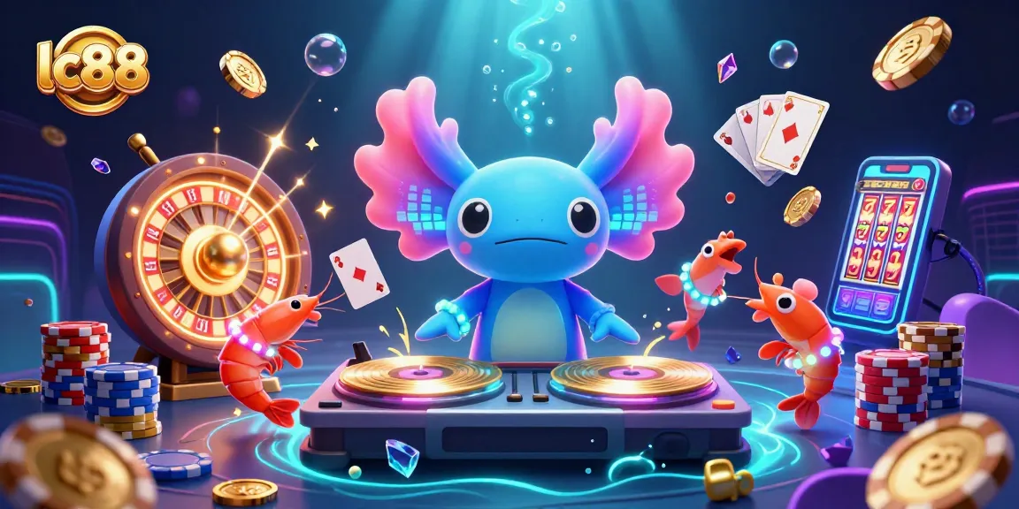 Experience thrilling gaming adventures at lc88 with a vibrant 3D underwater casino scene filled with excitement.