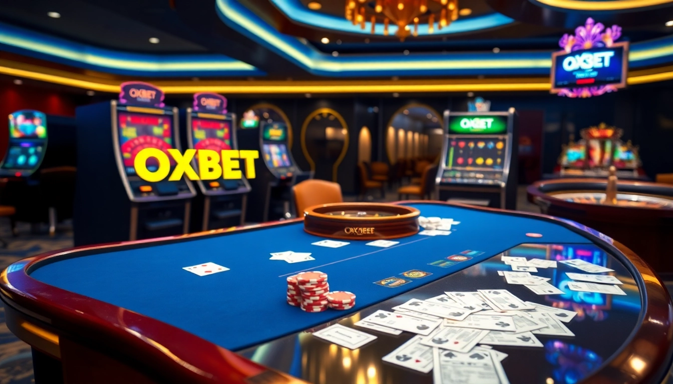 Experience the thrill of OXBET with active casino games and engaging betting interfaces.