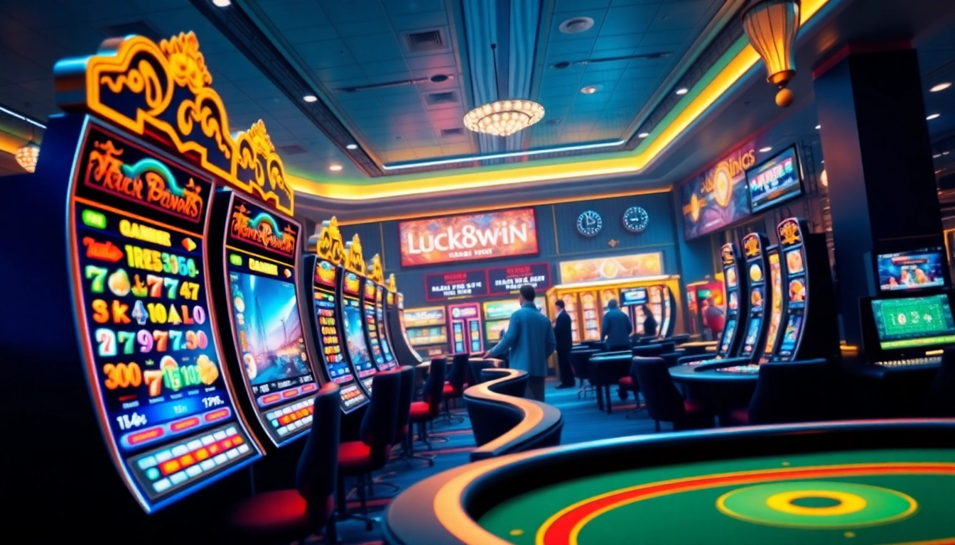 Online betting gameplay experience on luck8win.live showcasing modern casino visuals.