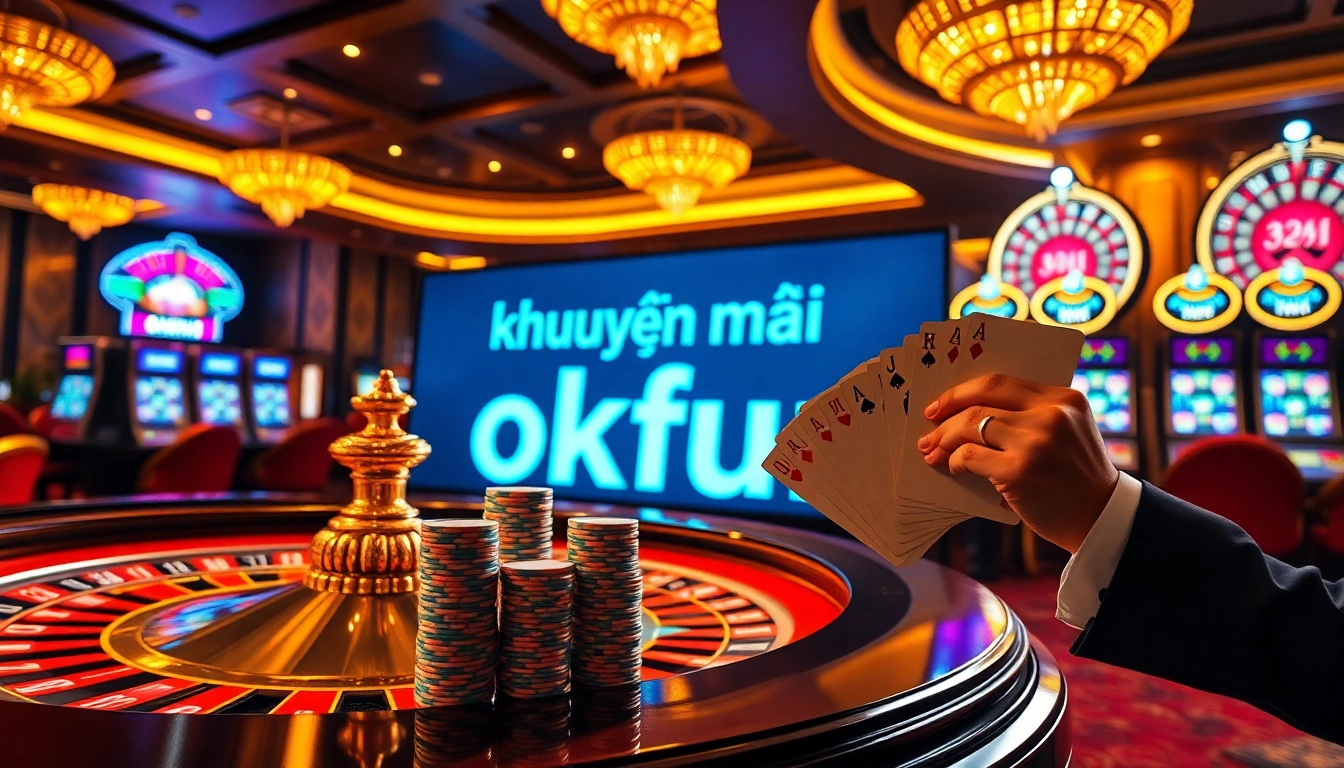Experience thrilling gameplay with khuyến mãi okfun promotions and exciting casino elements.