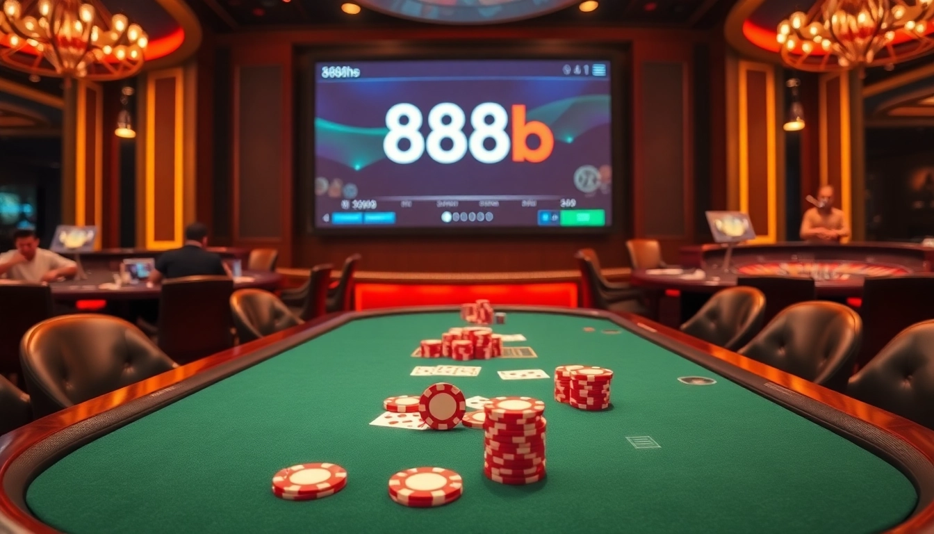 Experience thrilling moments at 888b casino with vibrant poker tables and exciting games.