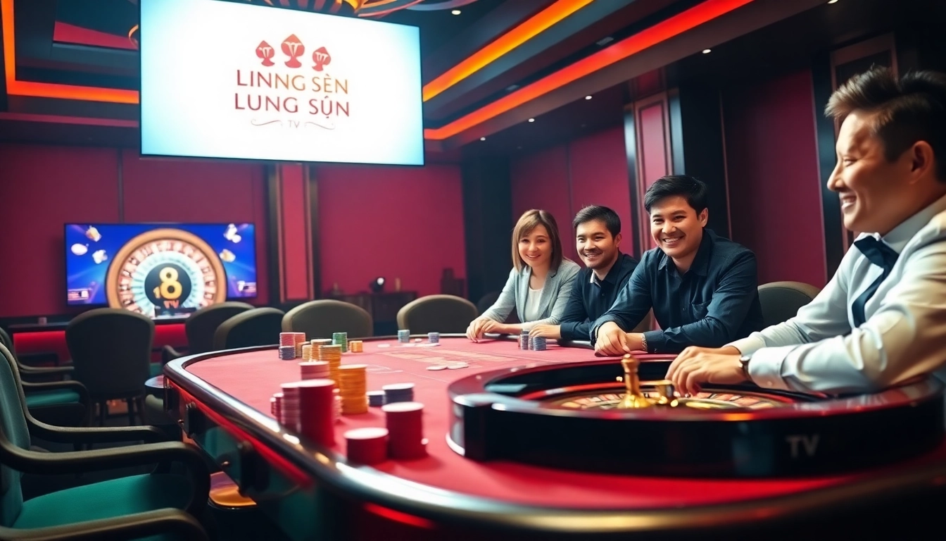 Experience high-stakes poker at Lương Sơn TV's luxurious casino table with vibrant chips and thrilling games.