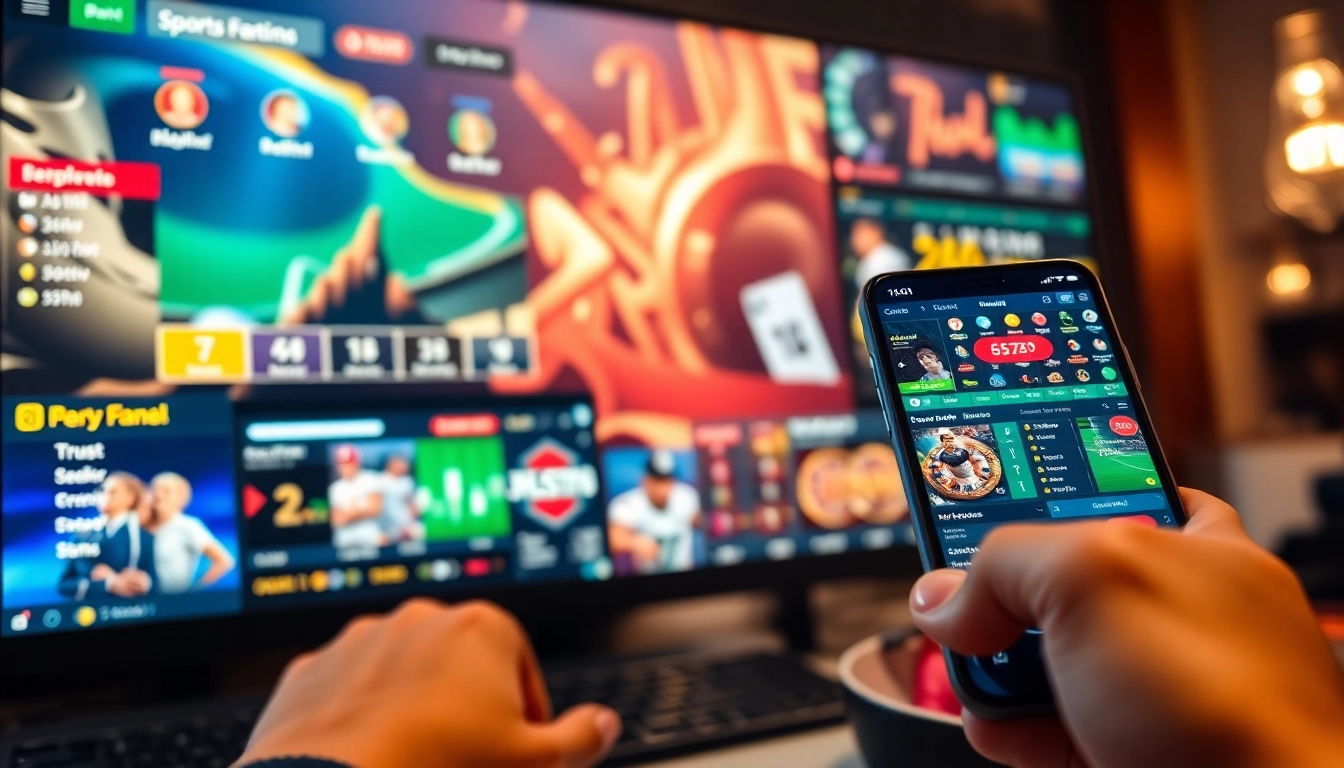 Interactive online gaming experience on https://goal123.work/ showcasing sports betting and casino games.