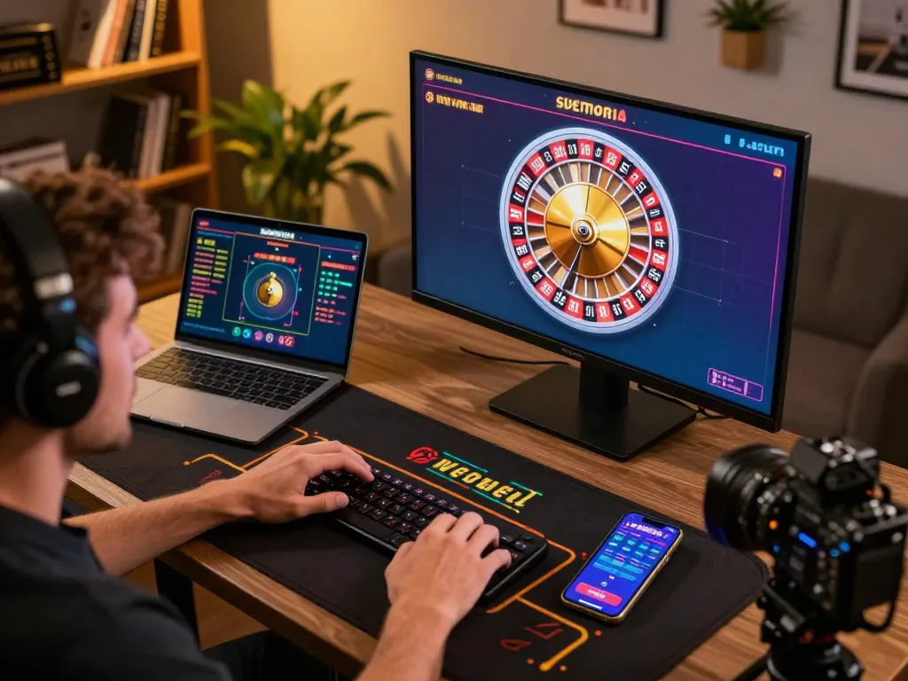 Player enjoying immersive online gaming experience with NK88.COM roulette interface.