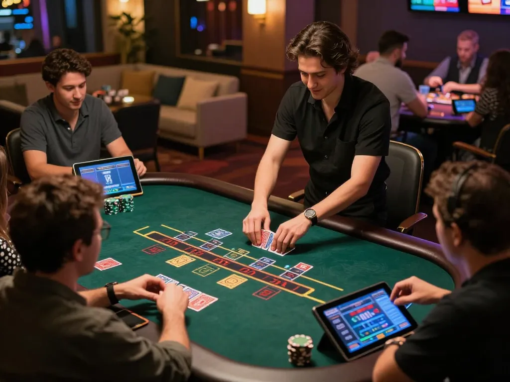 Players engaging with a live dealer at 789club, enhancing online gaming entertainment