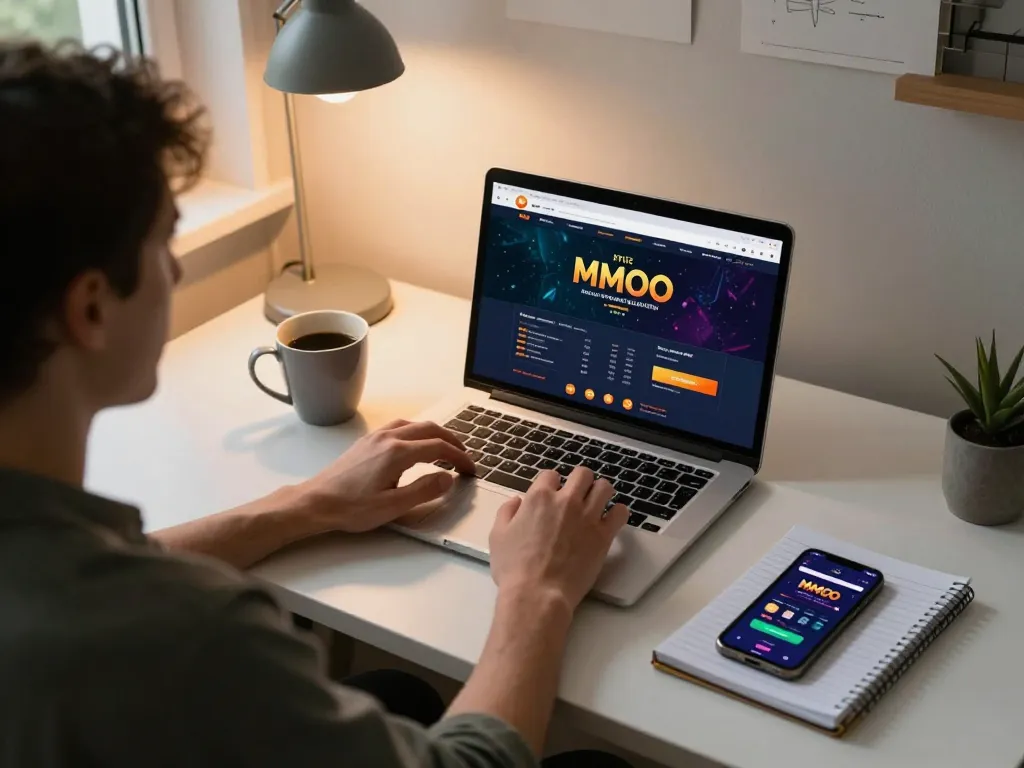 Engaging with MMOO online betting platform from a comfortable home office setup