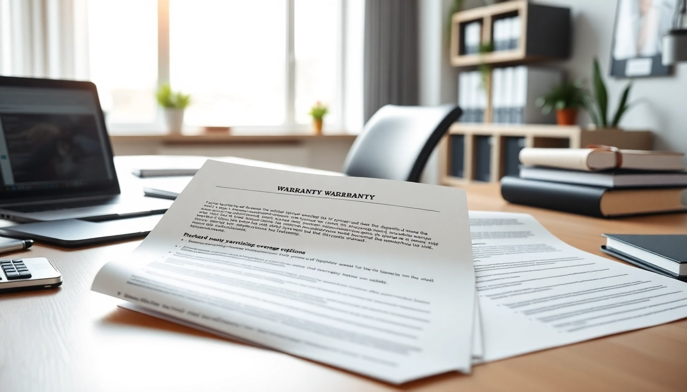 Highlighting transparent warranty coverage in a professional office setting.