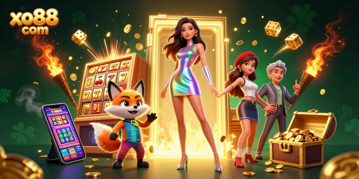Spin to win big at xo88 com with a dazzling 3D casino experience filled with vibrant game elements.