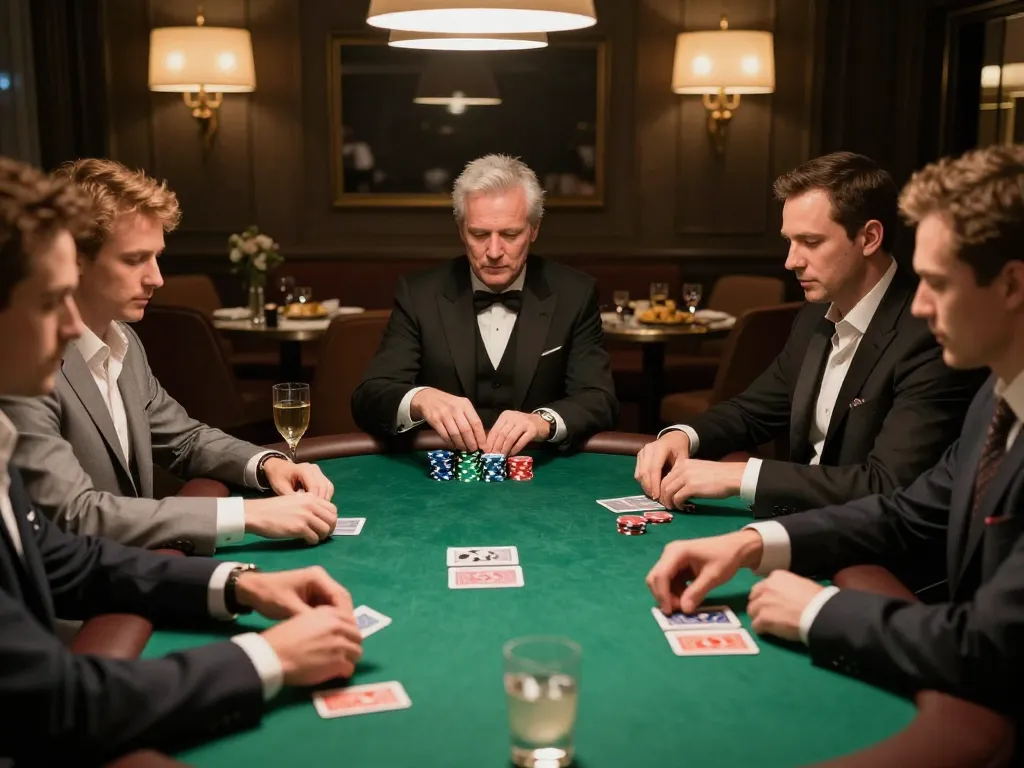 Players engaging in a thrilling poker game at TG88, showcasing strategic gameplay and camaraderie.