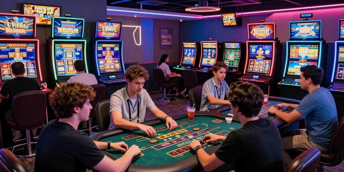 Players enjoy dynamic games on xocdia 88 platform in a vibrant gaming lounge