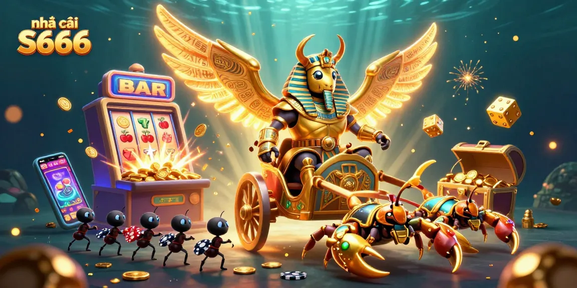 Experience the excitement of nhà cái S666 with dynamic gambling elements and vibrant characters.