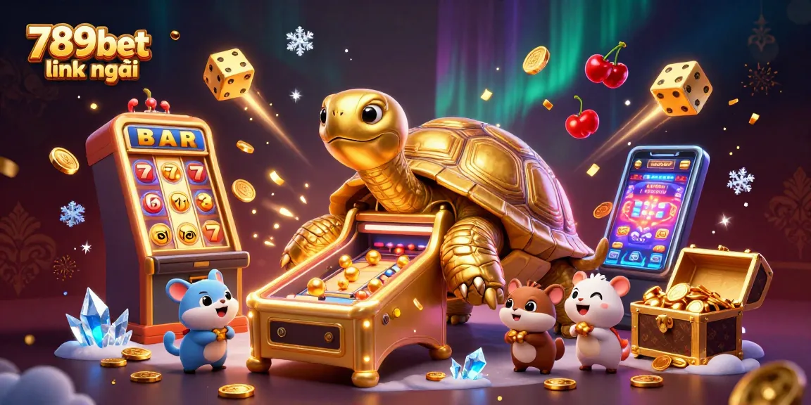 Spin and win at 789bet link mới with a bustling casino scene featuring joyous players and exciting games.