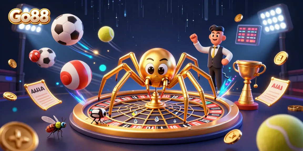 Go88 challenges players with a dynamic roulette wheel of betting action in a thrilling game scene.
