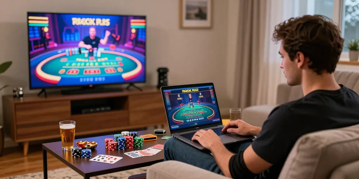 Player exploring credit card casinos online at scoarch.org.uk in a cozy gaming setup with laptop and snacks.
