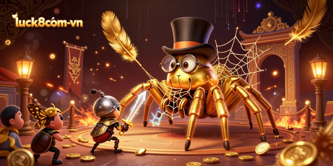 Experience thrilling action and excitement at luck8com-vn, where the golden tarantula weaves prosperity.