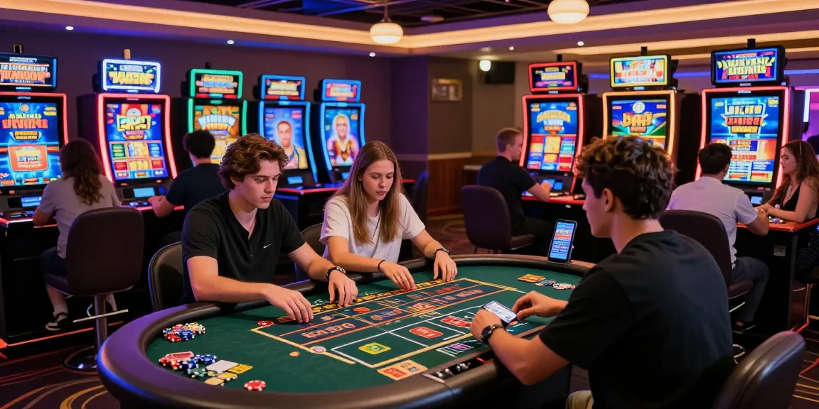 Experience thrilling gameplay at credit card casinos like https://crownwoods.org.uk/, where diverse players enjoy various games in a vibrant setting.