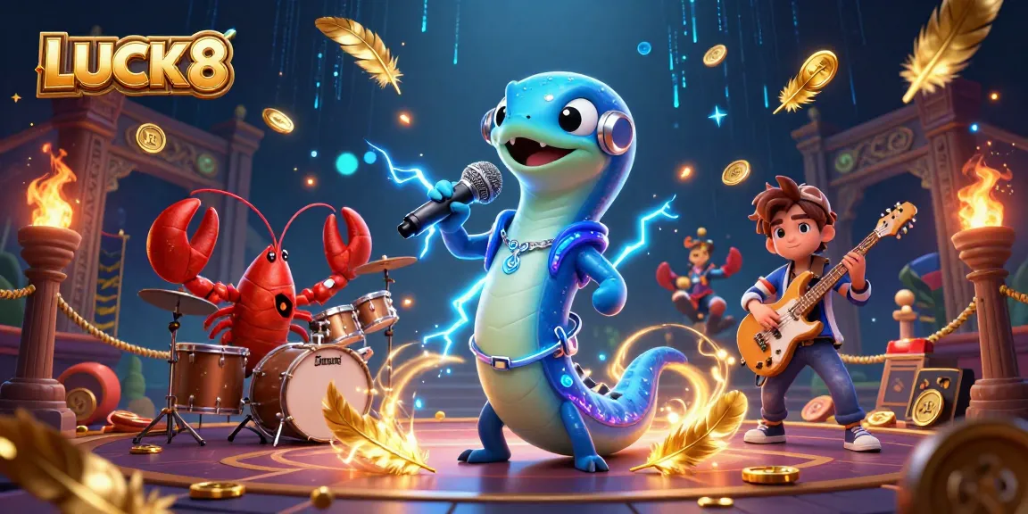 LUCK8 generates excitement with vibrant casino scenes featuring dynamic underwater elements and colorful characters.