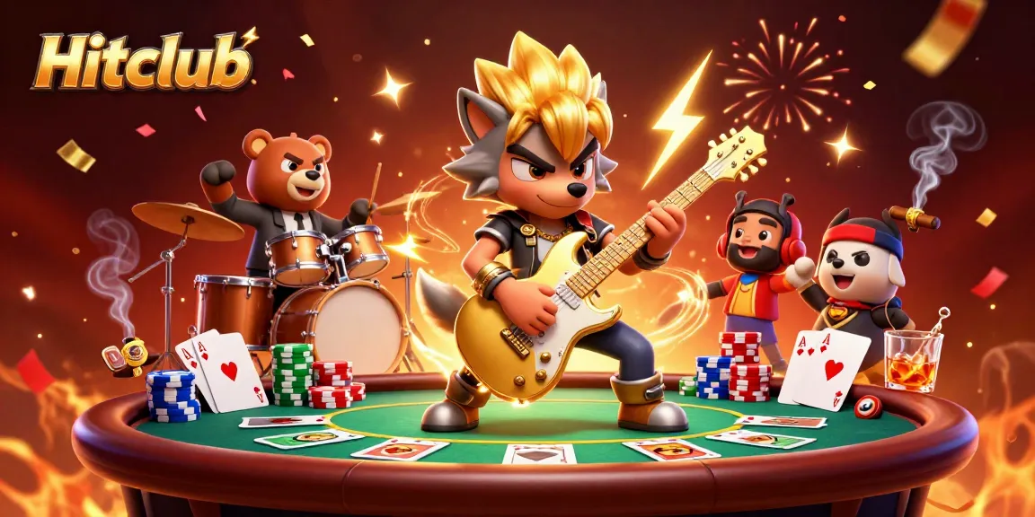 Experience thrilling gameplay at Hitclub with captivating gaming elements in a vibrant casino scene.