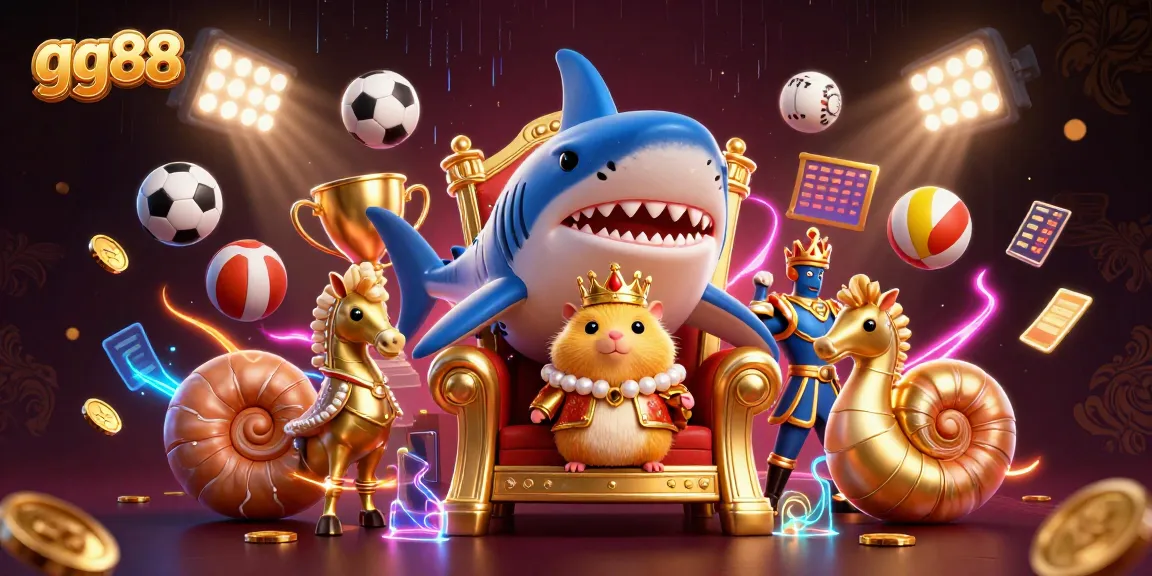 Experience thrilling sports betting at gg88 with unique characters and dynamic elements in a rich casino scene.